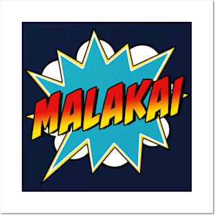 Boys Malakai Name Superhero Comic Book Posters and Art